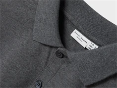 Name It dark grey melange poloshirt